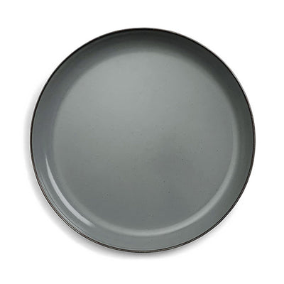 Enamelware Dining Collection - Deep Plate Set 'Slate Gray'