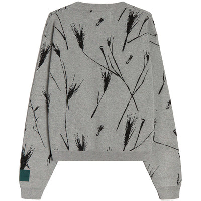 Oat Grass Knit Sweater 'Grey / Black'