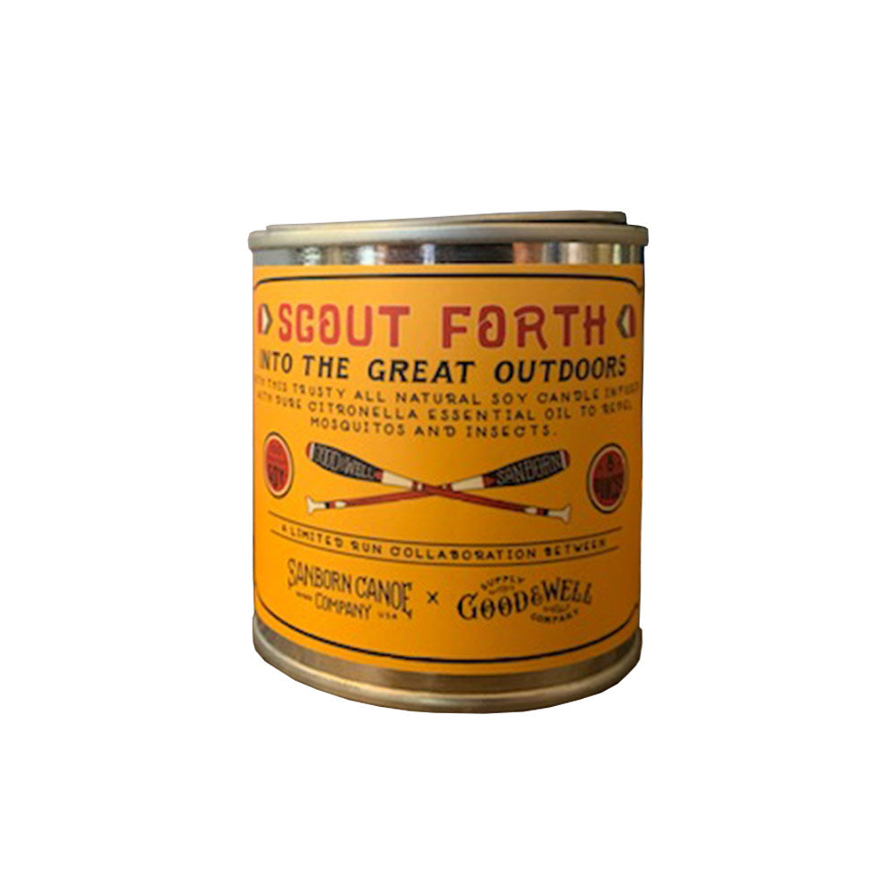 Scout Forth Citronella Camp Candle: 1/2 Pint