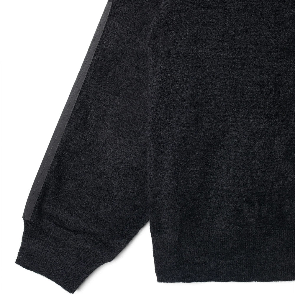 Cozy Knit Crew Pullover Fleece 'Black'