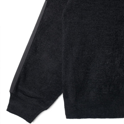 Cozy Knit Crew Pullover Fleece 'Black'